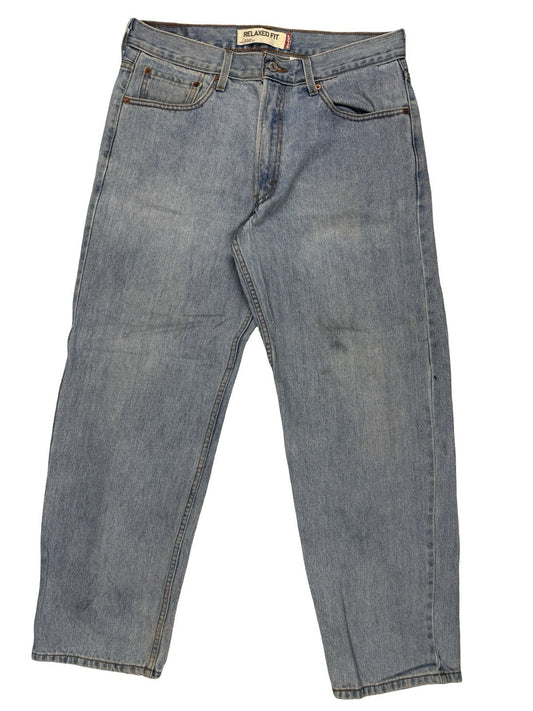 Levi's 550 Blue Relaxed Fit Denim Jeans 34W 30L
