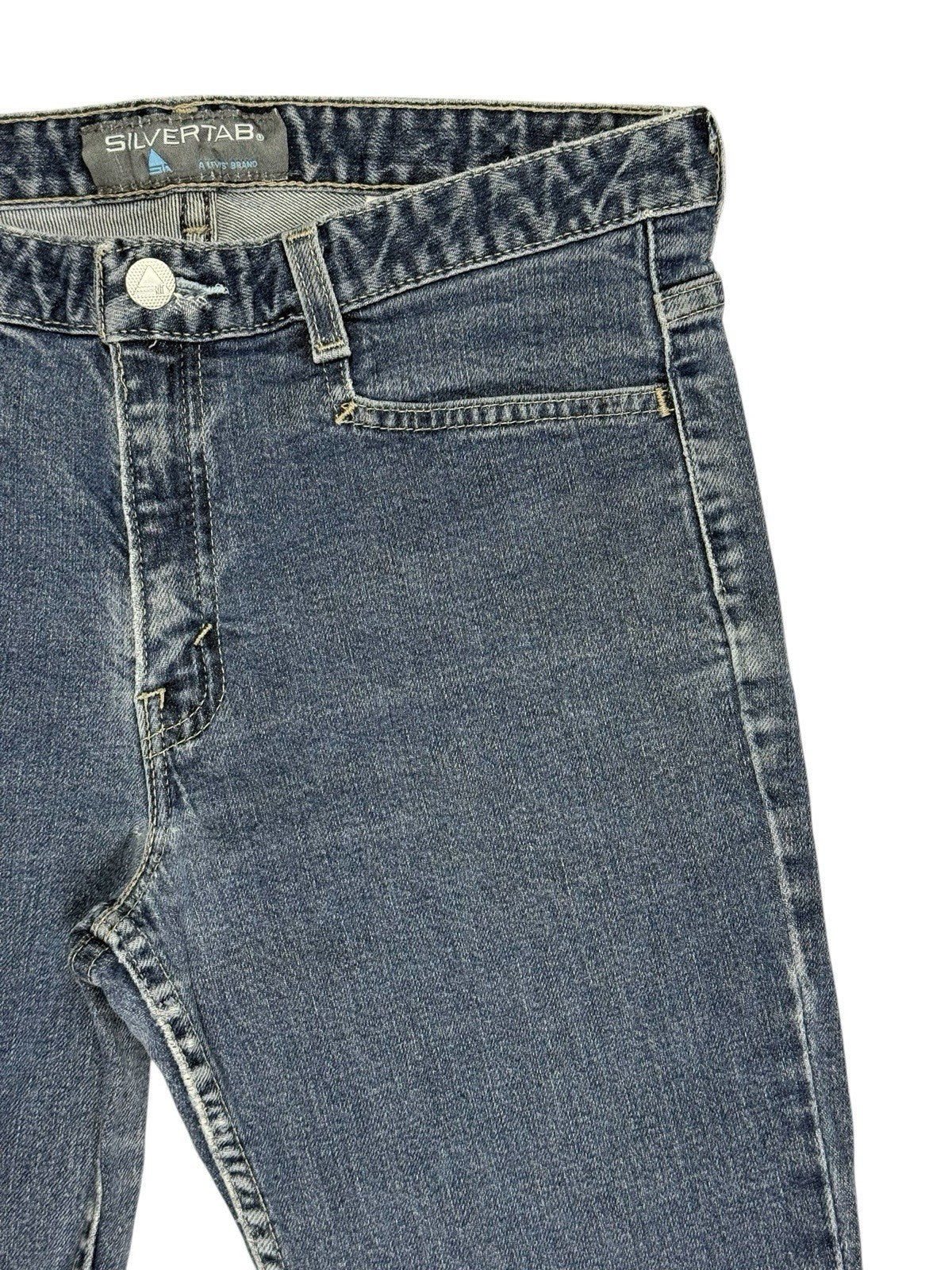 Levi's Vintage Silver Tab Blue Denim Flared Jeans 30W 31L