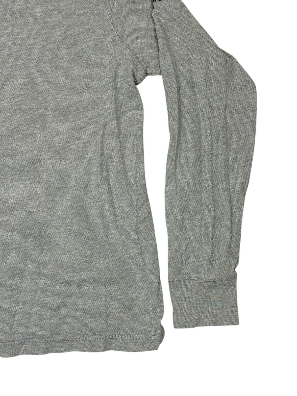 Tommy Hilfiger Grey Long Sleeve Embroidered Polo Top Medium