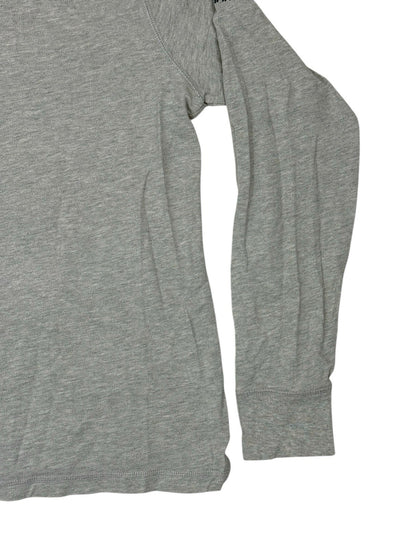 Tommy Hilfiger Grey Long Sleeve Embroidered Polo Top Medium