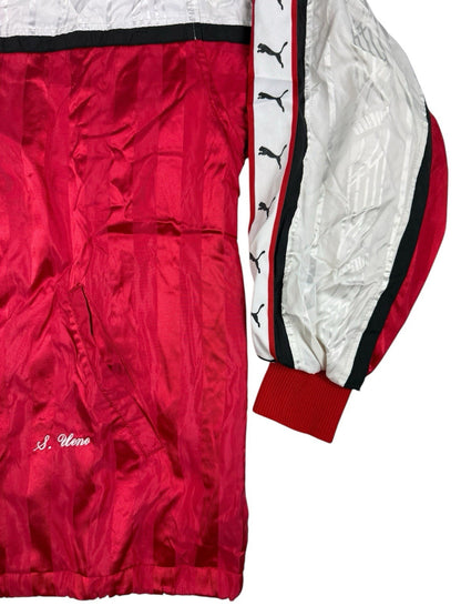Puma Retro Japanese Line Red Striped Zip Y2K Track Jacket Small