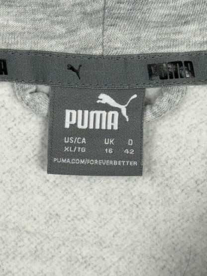 Puma Grey Zip Hoodie Jacket Size 16 (XL)