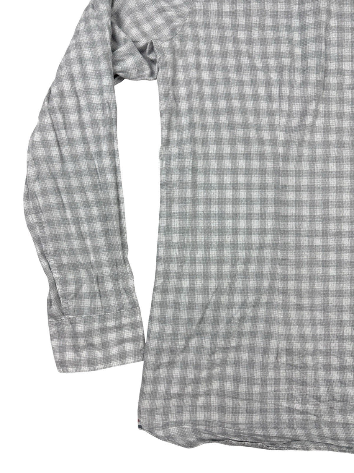 Tommy Hilfiger Grey  Plaid Check Button Up Shirt XL