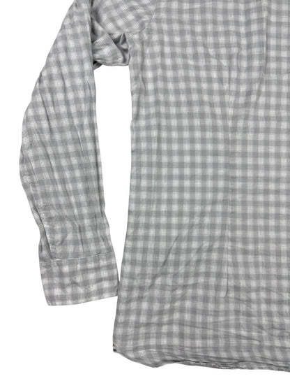 Tommy Hilfiger Grey  Plaid Check Button Up Shirt XL
