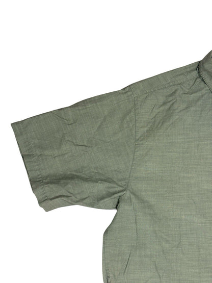 Wrangler Green Short Sleeve Button Up Top XL
