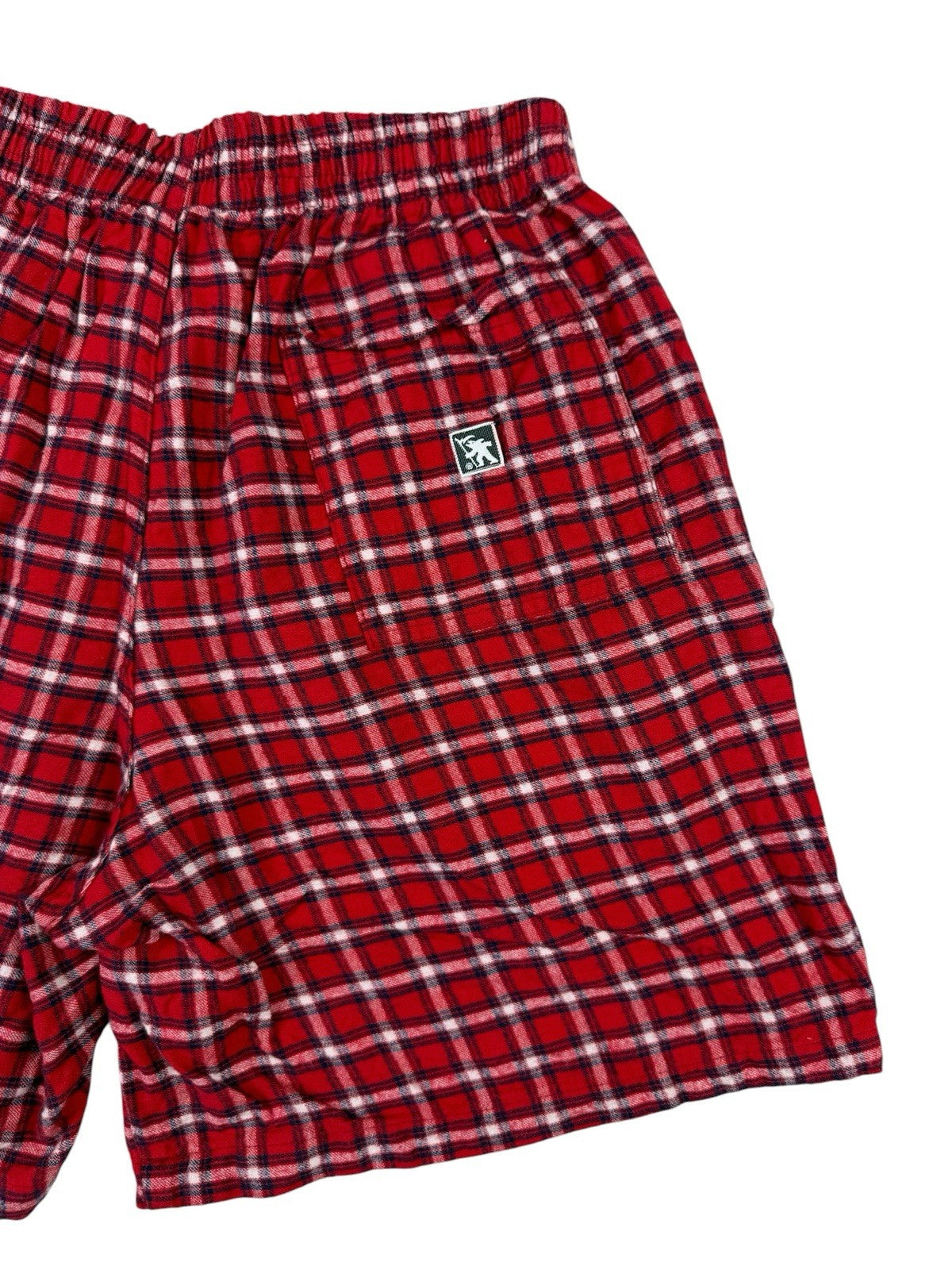 GOTCHA Red Tartan Plaid Cotton Shorts Medium
