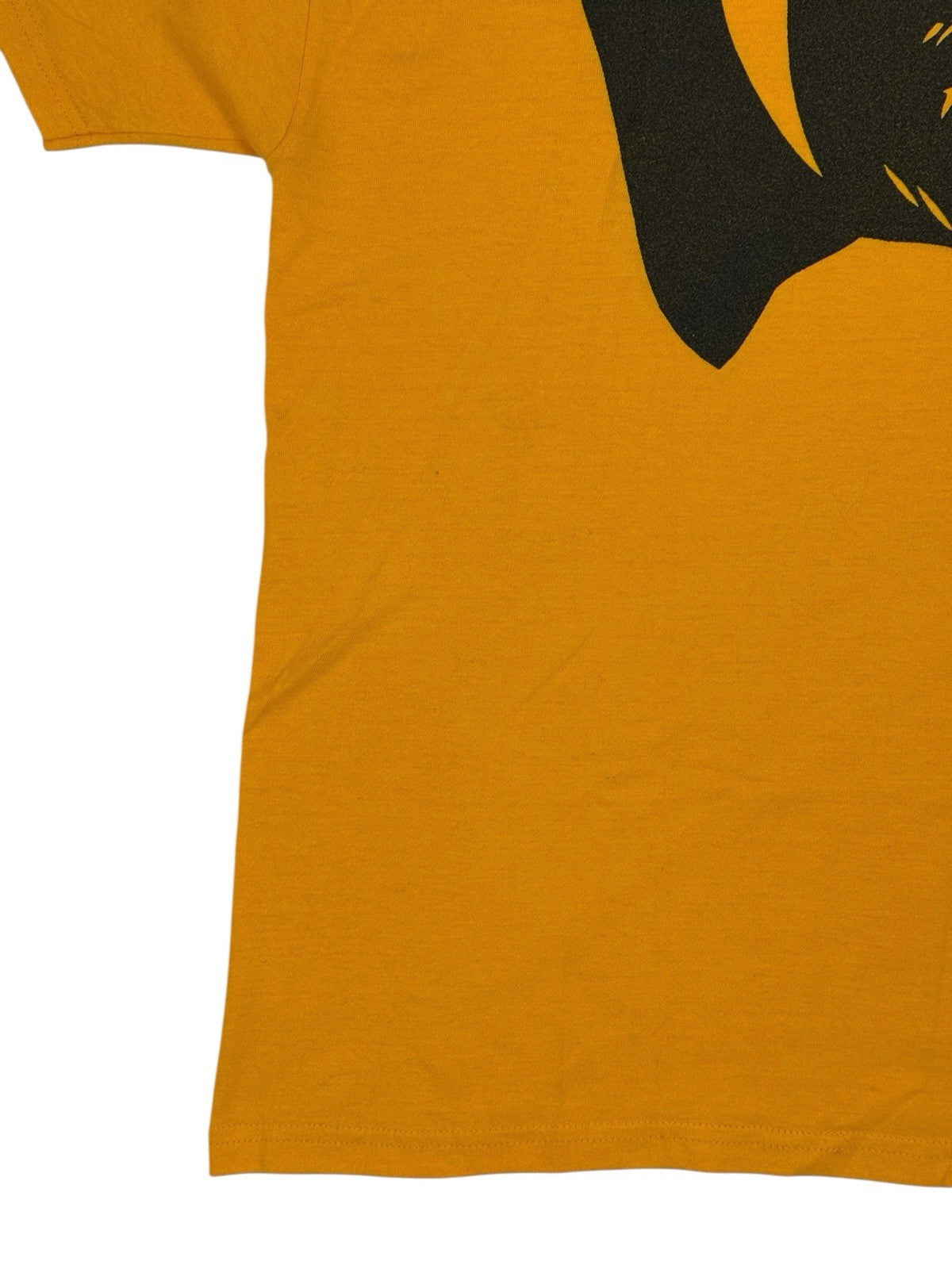 Panther Football Retro Yellow American Sports Cotton Blend Printed Top Medium