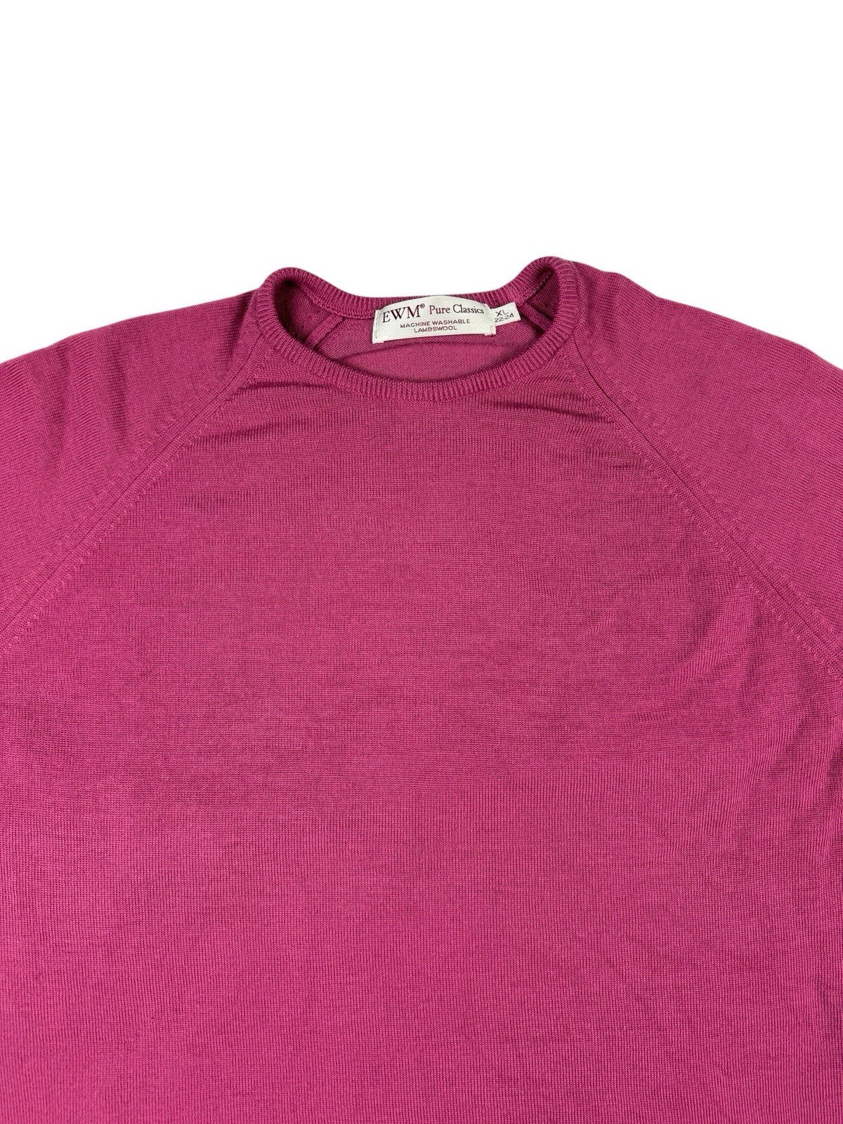 Edinburgh Woolen Mill Pink Wool Knit Jumper Women's XL 22-24
