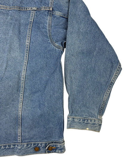 Route 66 Retro Light Blue Denim Y2K Jacket Large