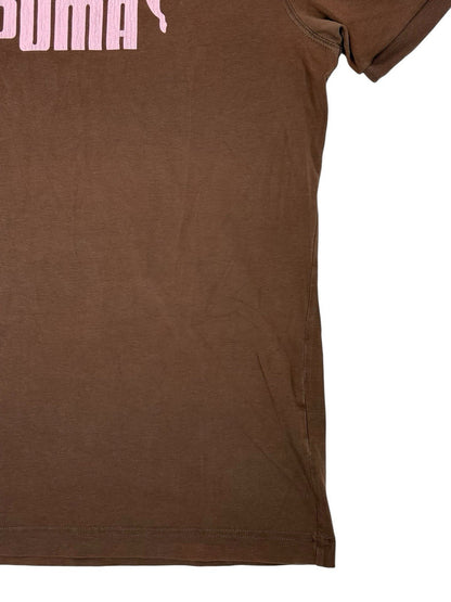 Puma Brown Cotton Blend Top Medium