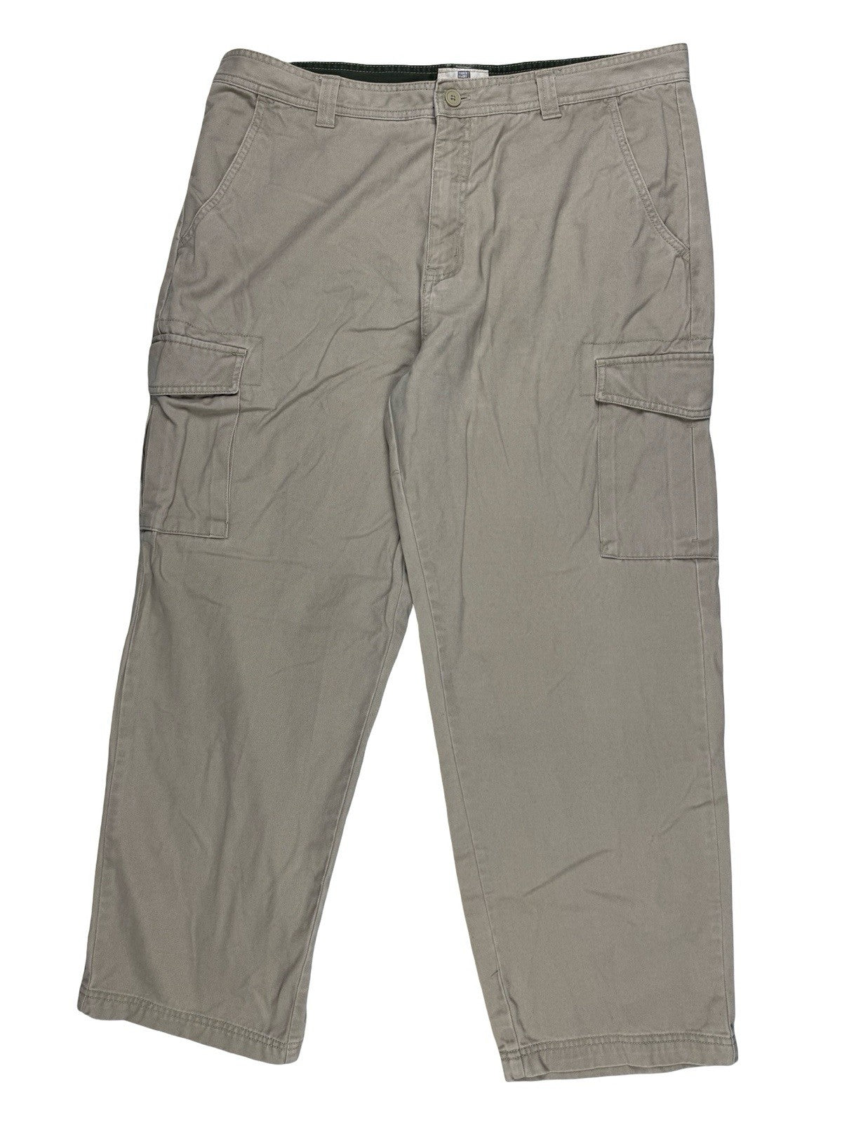 Faded Glory Beige Tapered Fit Cargo Trousers 38W 30L