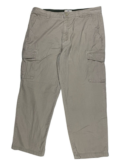 Faded Glory Beige Tapered Fit Cargo Trousers 38W 30L