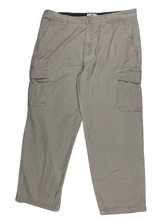 Faded Glory Beige Tapered Fit Cargo Trousers 38W 30L