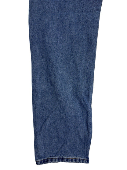 Rustler Wrangler Blue Denim Straight Leg Jeans 34W 32L