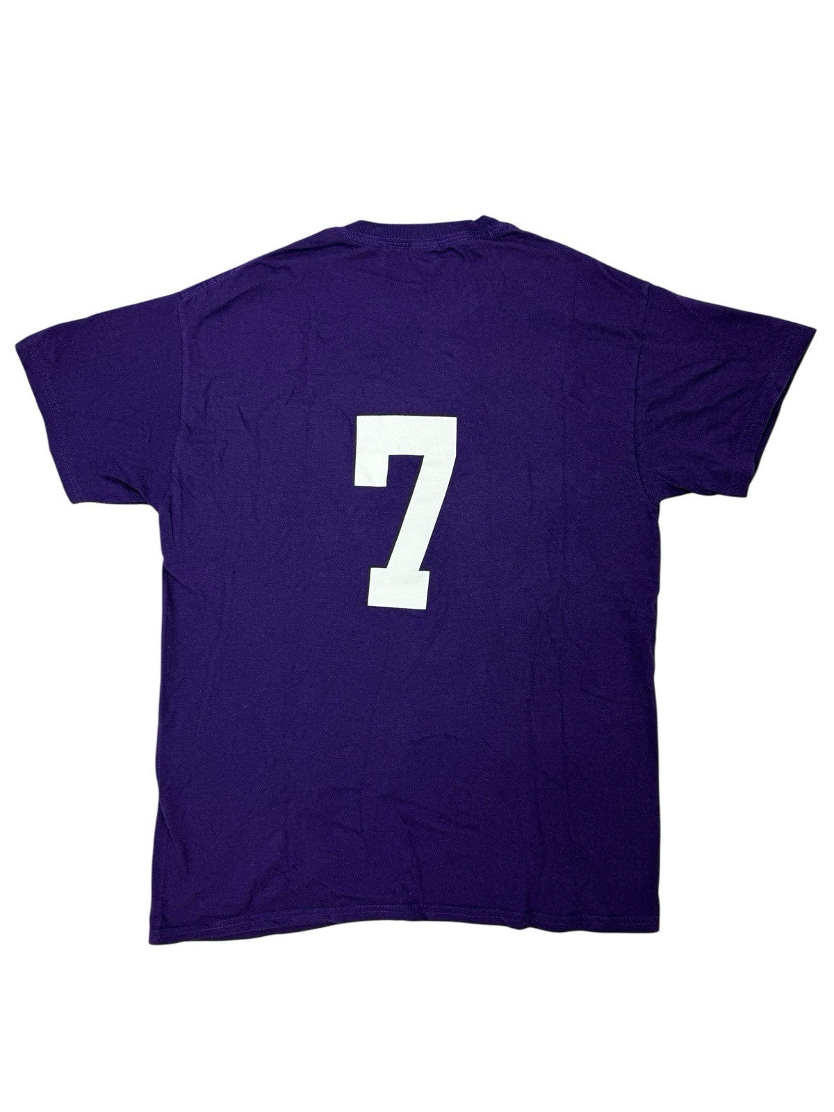 Gildan Purple American School Sports Printed HGRA Top Medium