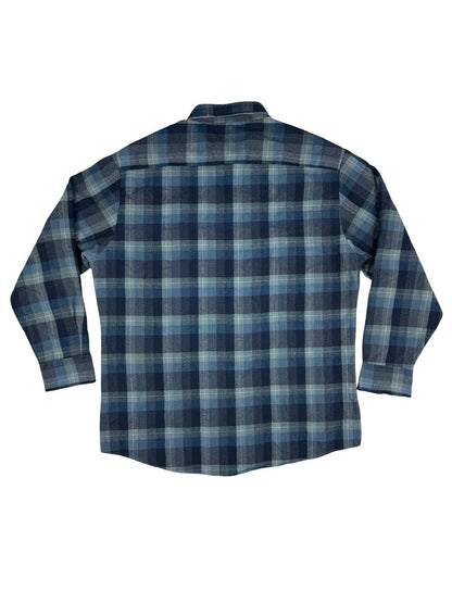 Northwest Territory Vintage 90s Blue Plaid Flannel Lumberjack Shirt Large