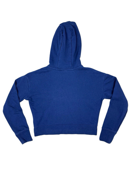 Nike Blue Cropped Printed Hoodie Youth XL
