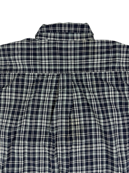 Carhartt Essential Blue Plaid Short Sleeve Button Cotton Shirt 2XL