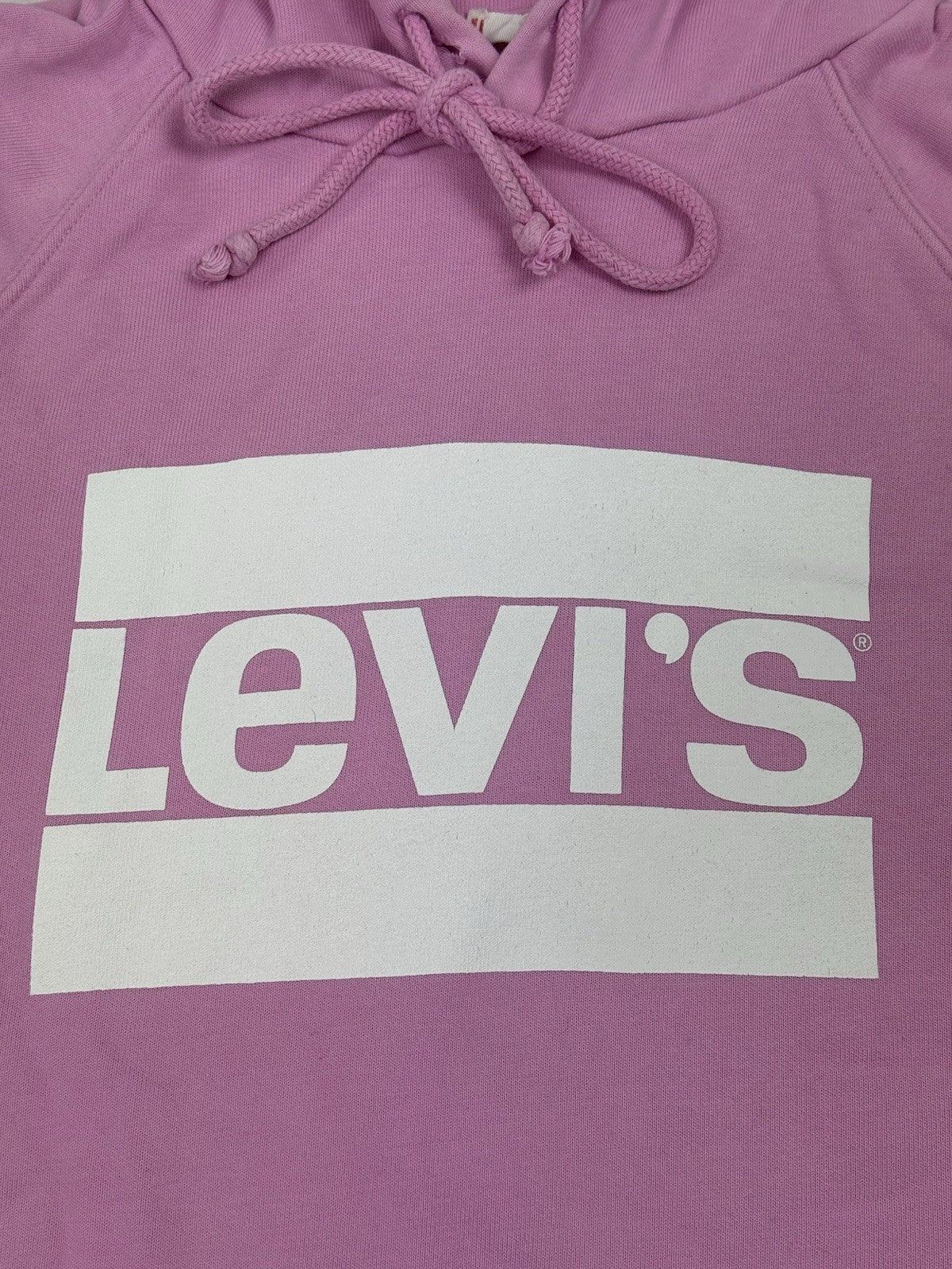 Levi's Pink Printed Big Logo Spellout Hoodie Sweatshirt XS