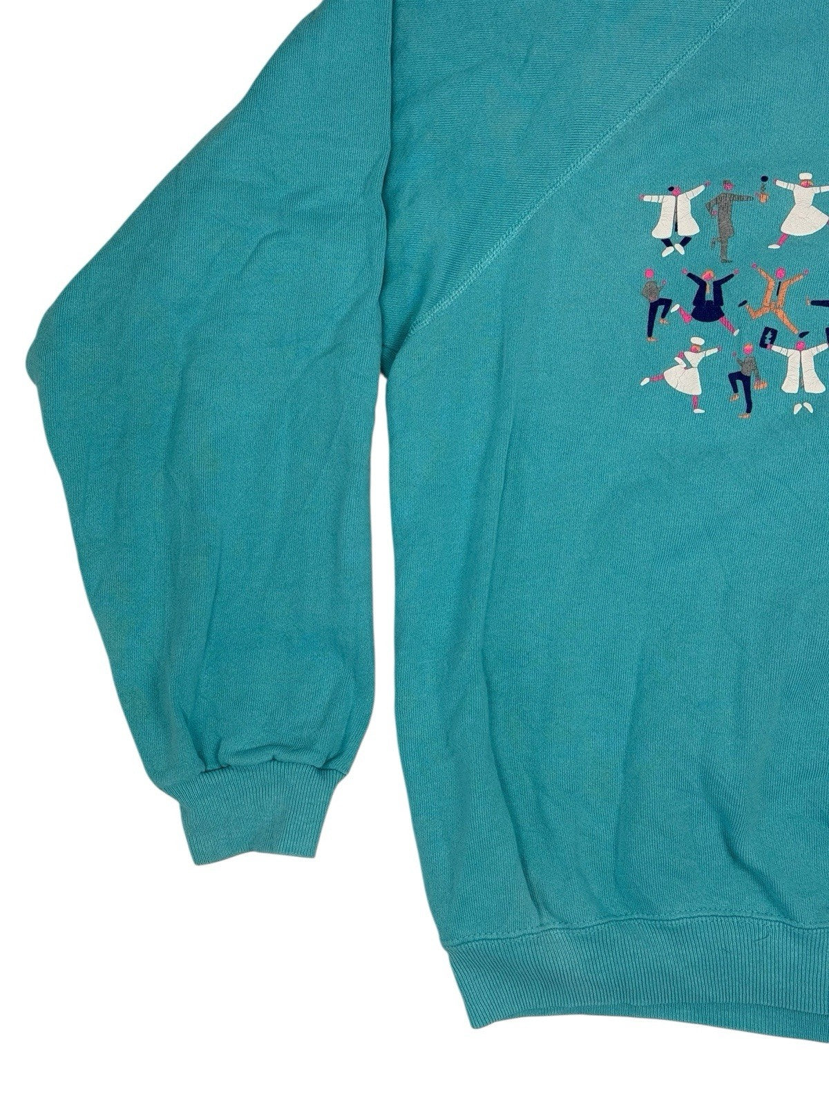LCMH Mary Hospital Vintage Blue Printed Hanes Jumper XL