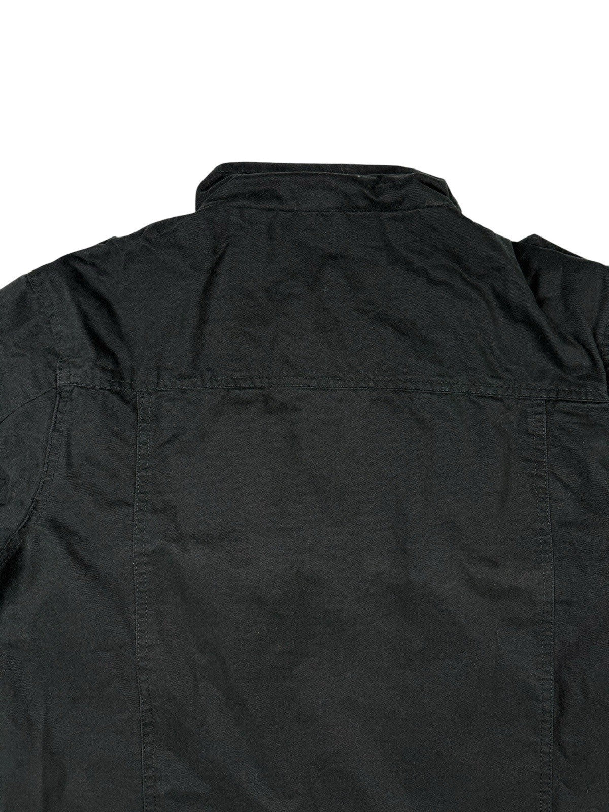 Free Spirit Black Zip Military Coat Jacket Medium