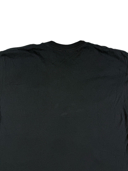 Nirvana Smiley Face Black Graphic Band Top Large