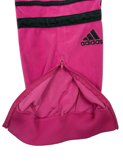 Adidas Pink Velour Retro Tack Pants Size 12