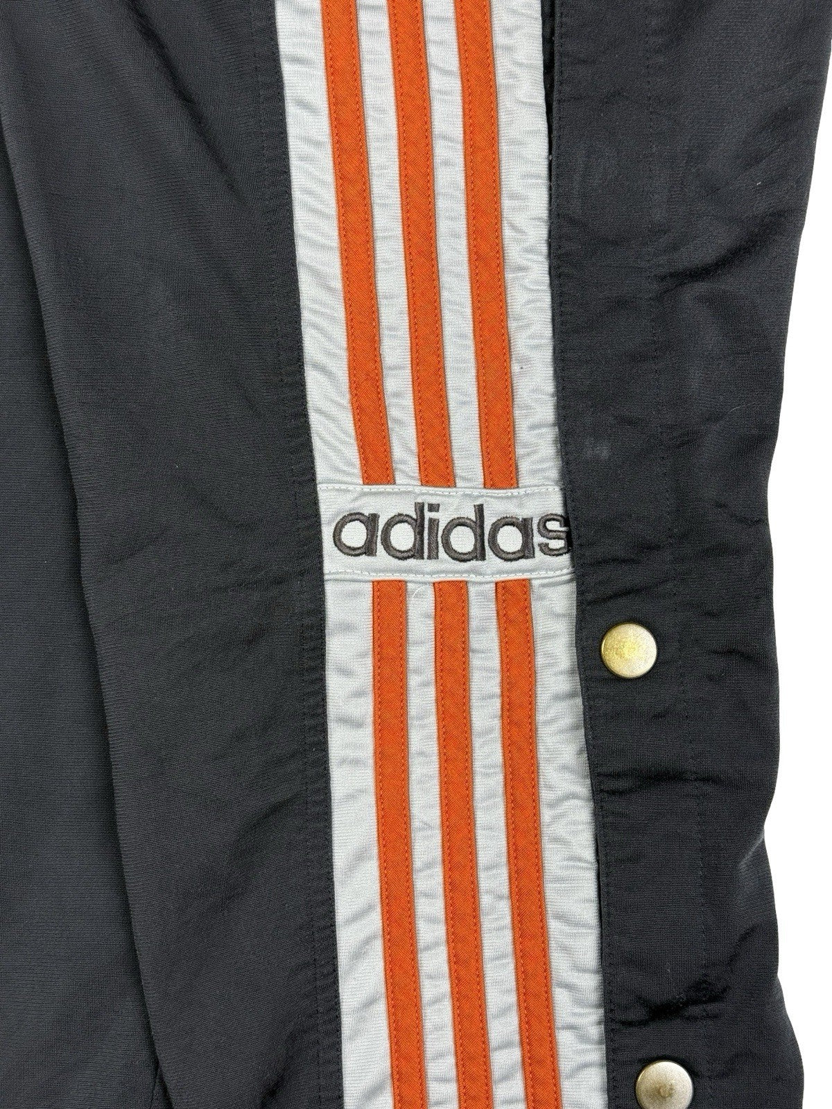 Adidas Vintage Y2K Grey Popper Adibreak Jogger Tracksuit Bottoms Medium