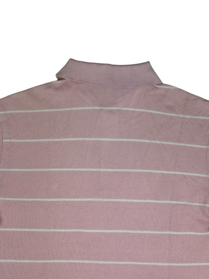 Polo Ralph Lauren Retro Pink Striped Golf Polo Medium