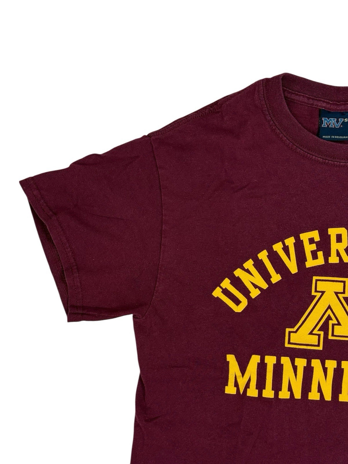 University of Minnesota Retro Maroon American College Top Tshirt Small