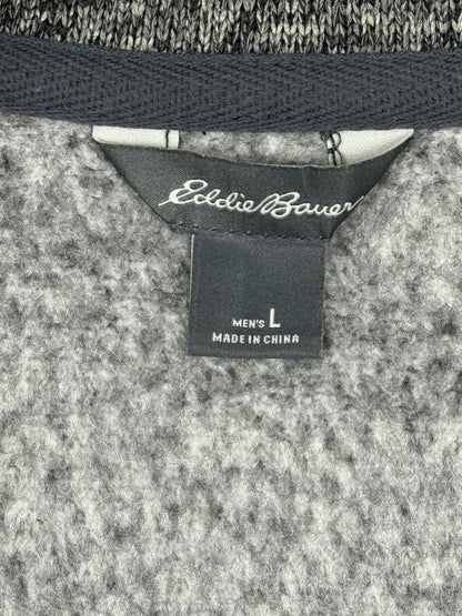 Eddie Bauer Grey Zip Polyester Gilet Body Warmer Large