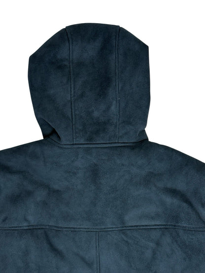 Ben Sherman Blue Lined Suede Coat Large