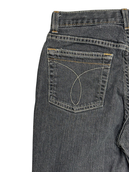 Calvin Klein Grey Denim Bootcut Jeans 26W 30L