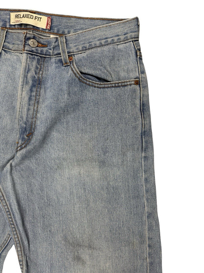 Levi's 550 Blue Relaxed Fit Denim Jeans 34W 30L
