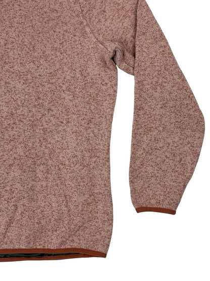 LL Bean Pink Sweater Fleece Pullover Jumper Small