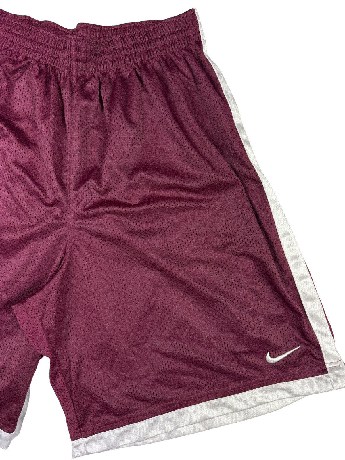 Nike Maroon Lined Mesh Basketball Sport Active Shorts XL