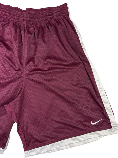 Nike Maroon Lined Mesh Basketball Sport Active Shorts XL