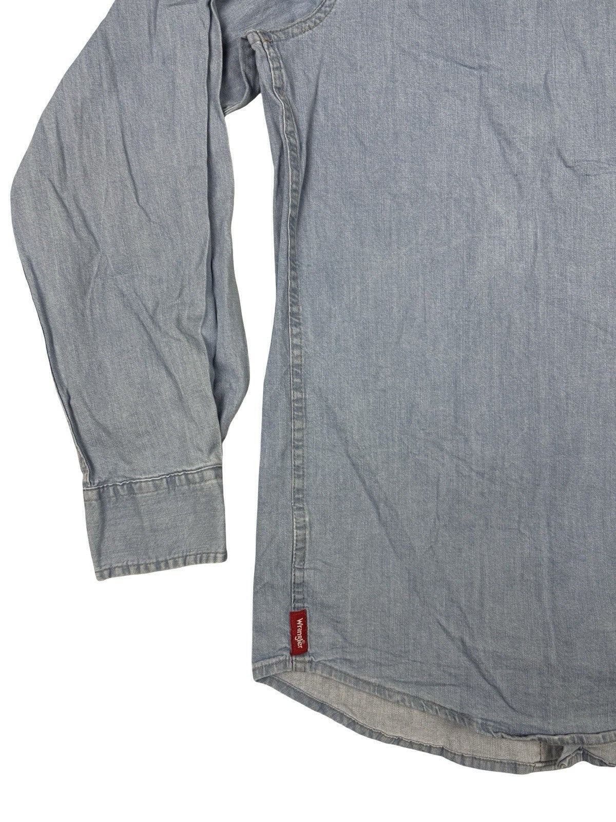 Wrangler Light Blue Western Button Shirt Small