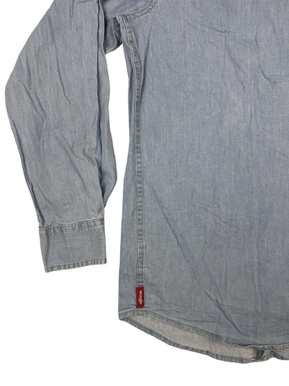 Wrangler Light Blue Western Button Shirt Small