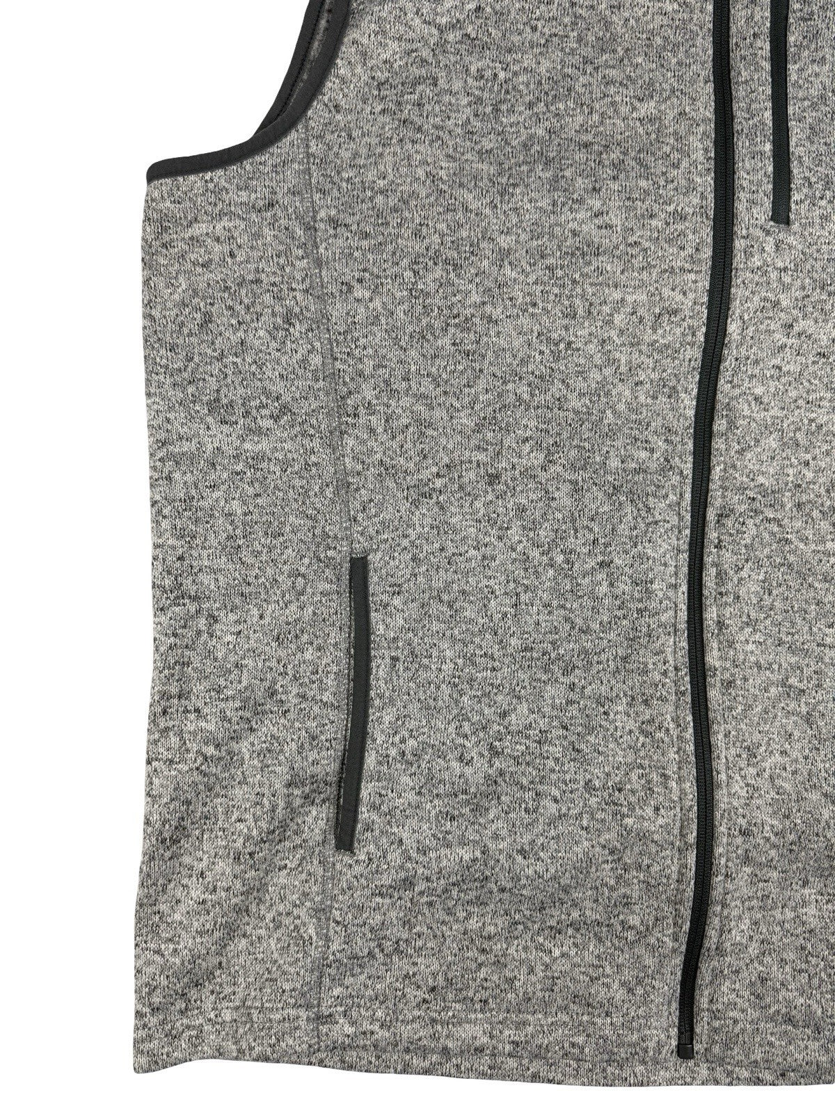 Eddie Bauer Grey Zip Polyester Gilet Body Warmer Large