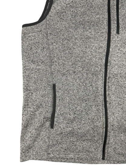 Eddie Bauer Grey Zip Polyester Gilet Body Warmer Large
