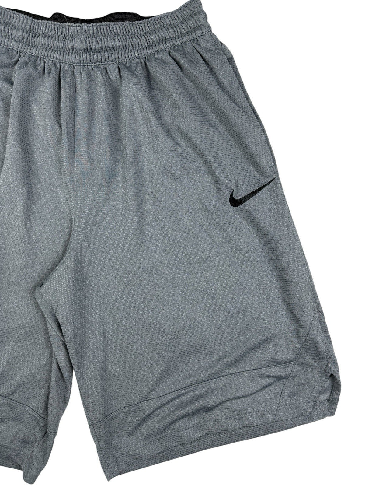 Nike Grey Dri Fit Polyester Active Sport Basketball Shorts Large