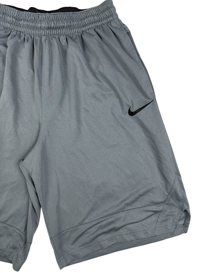 Nike Grey Dri Fit Polyester Active Sport Basketball Shorts Large