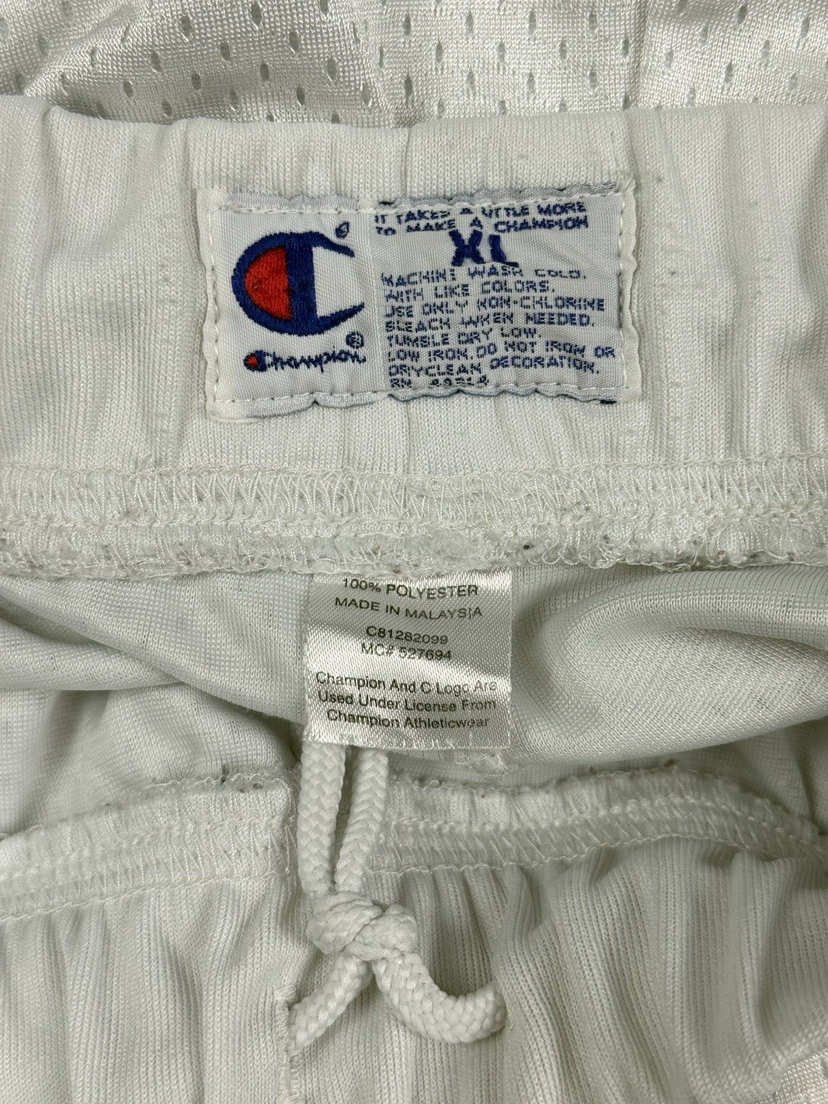 Champion Retro White UNC Charlotte 49ers College Basketball Shorts XL