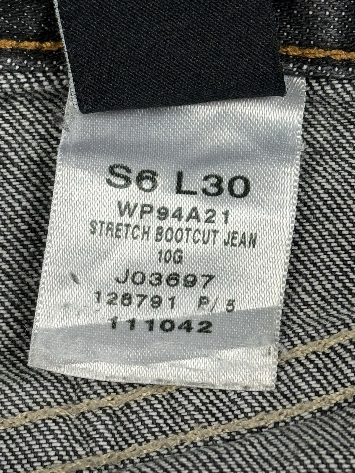 Calvin Klein Grey Denim Bootcut Jeans 26W 30L