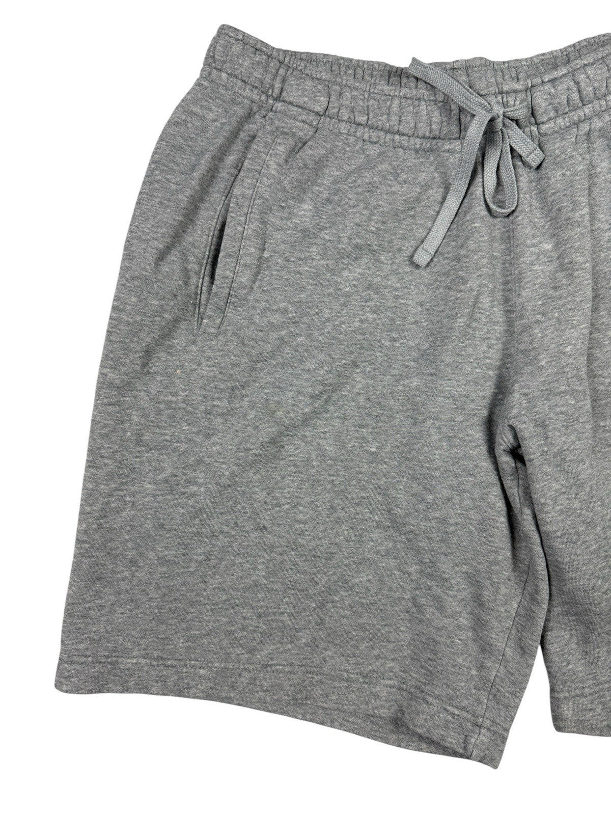Nike Grey Big Tick Cotton Blend Lounge Jogger Sweat Shorts Large