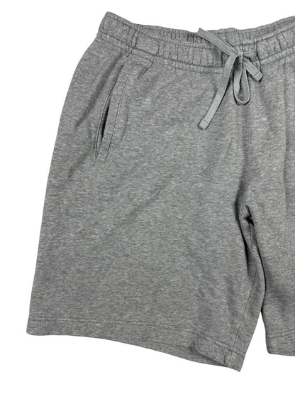 Nike Grey Big Tick Cotton Blend Lounge Jogger Sweat Shorts Large