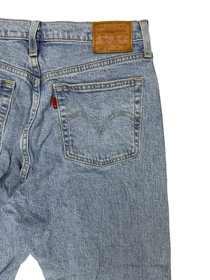 Levi's 501 Women's Skinny Taper Fit Blue Denim Jeans 28W 28L