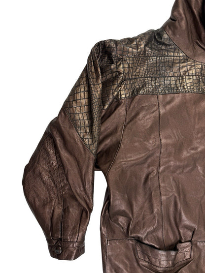 The Ronson Collection Retro Genuine Leather Jacket Women's Size 12