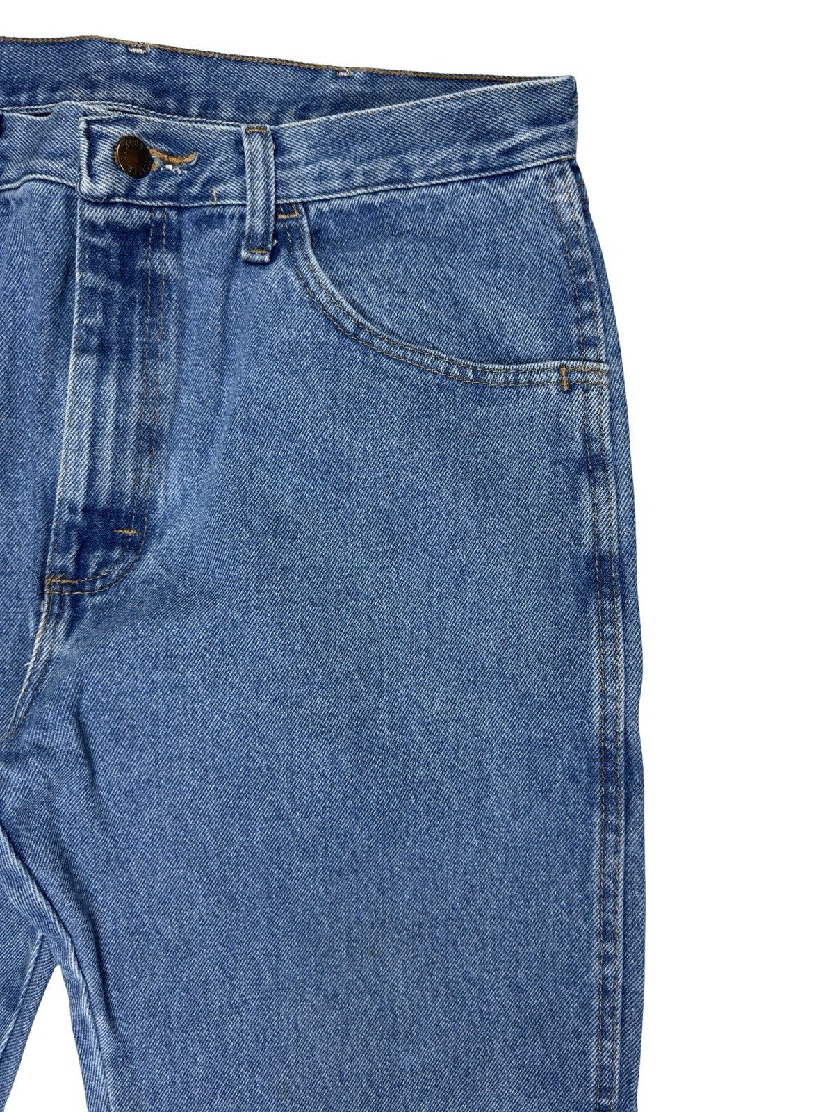 Rustler Wrangler Blue Denim Straight Leg Jeans 34W 32L